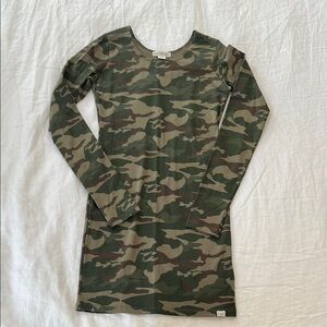 Billabong Camouflage Long Sleeve Dress